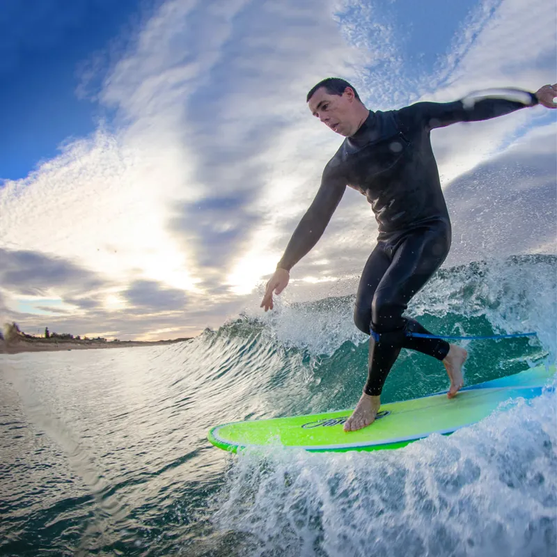 Ocean and Earth 1XT Comp Longboard 9ft Knee Leash in Black-1