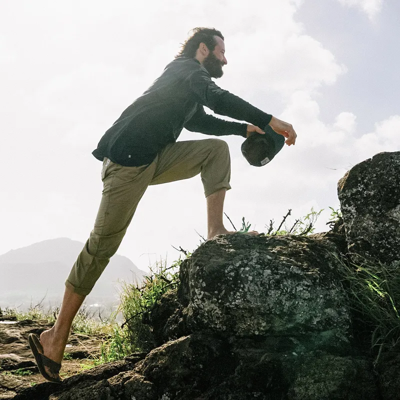 Passenger Timeless Organic Cotton Crop Trouser in Biscuit-5