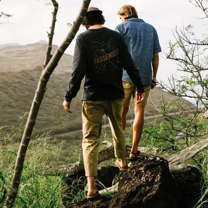 Passenger Timeless Organic Cotton Crop Trouser in Biscuit-7