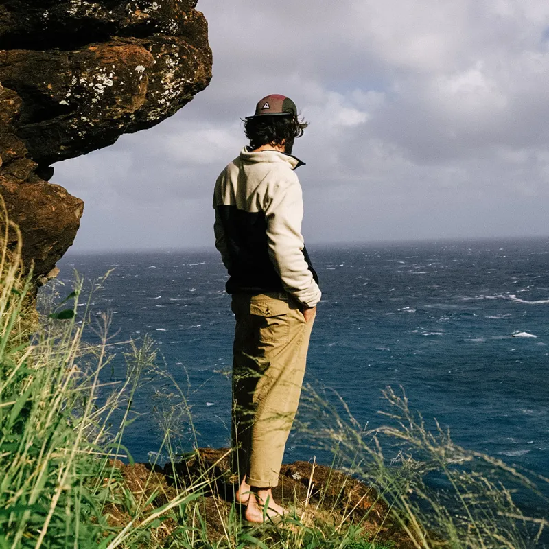 Passenger Timeless Organic Cotton Crop Trouser in Biscuit-8