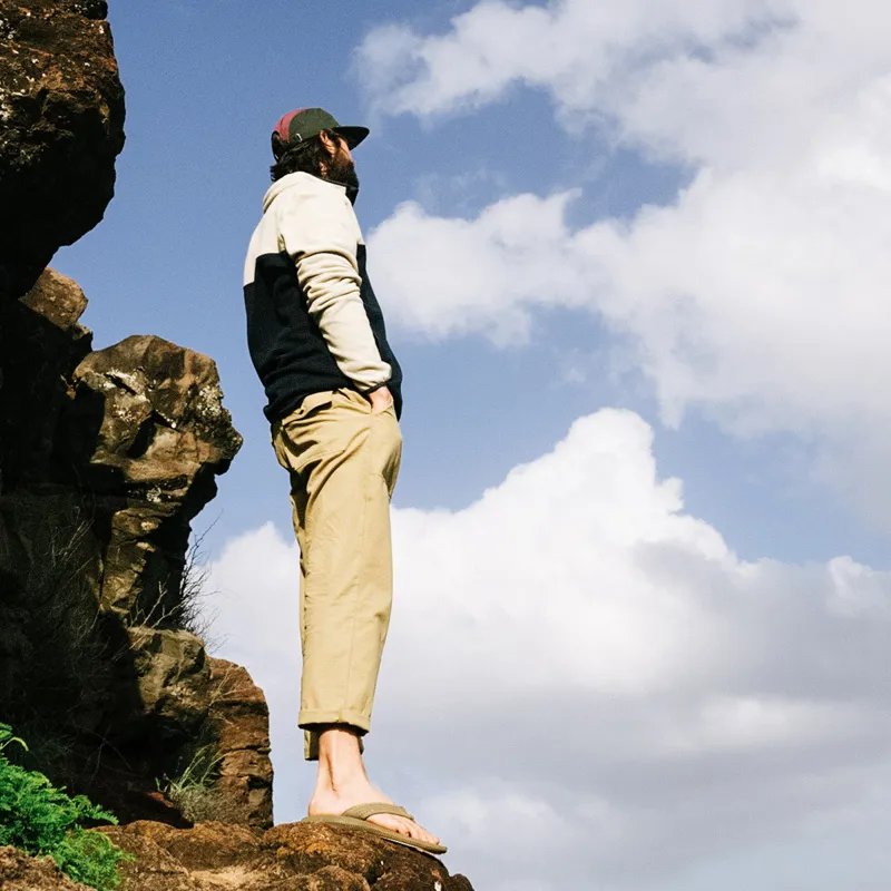 Passenger Timeless Organic Cotton Crop Trouser in Biscuit-9