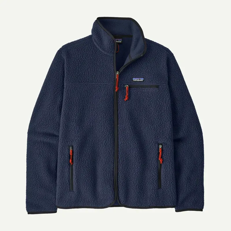 Patagonia Retro Pile Fleece Jacket in New Navy