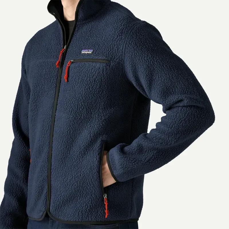 Patagonia Retro Pile Fleece Jacket in New Navy-4