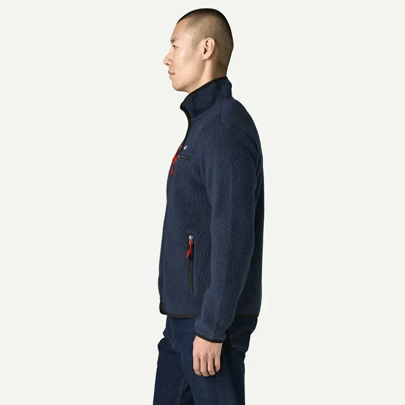 Patagonia Retro Pile Fleece Jacket in New Navy-3