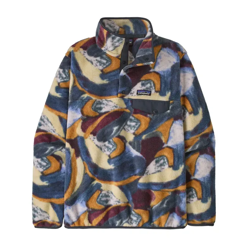 Patagonia Women's Lightweight Synchilla Snap-T Fleece Pullover in Smudge: Smolder Blue