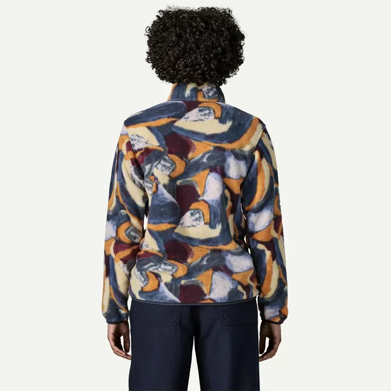 Patagonia Women's Lightweight Synchilla Snap-T Fleece Pullover in Smudge: Smolder Blue-2