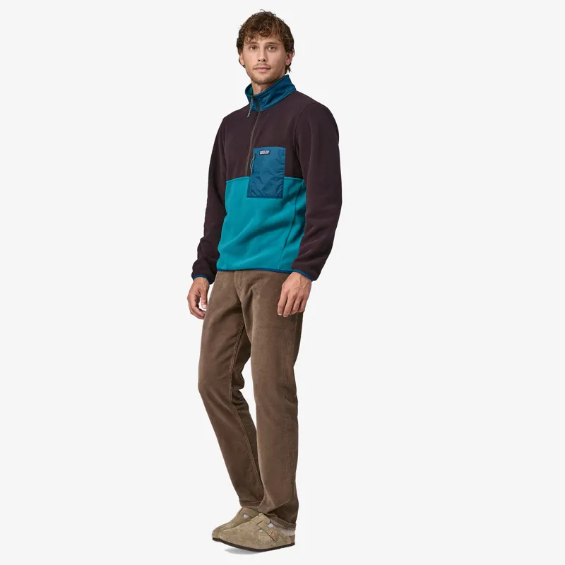 Patagonia Microdini Half-Zip Fleece Pullover in Belay Blue-3