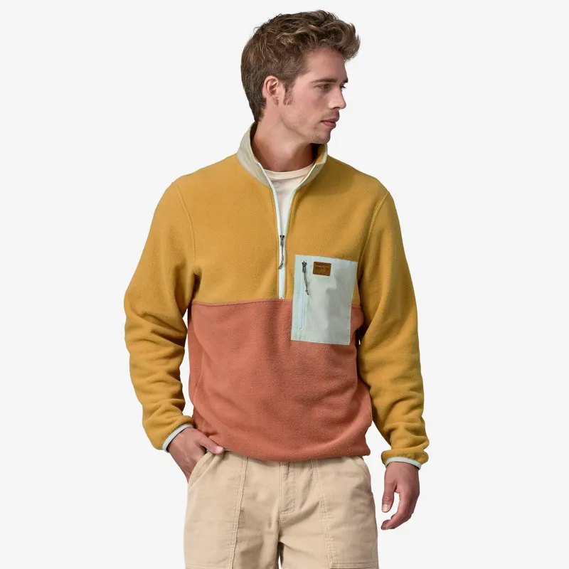 Patagonia Microdini Half-Zip Fleece Pullover in Sienna Clay-1