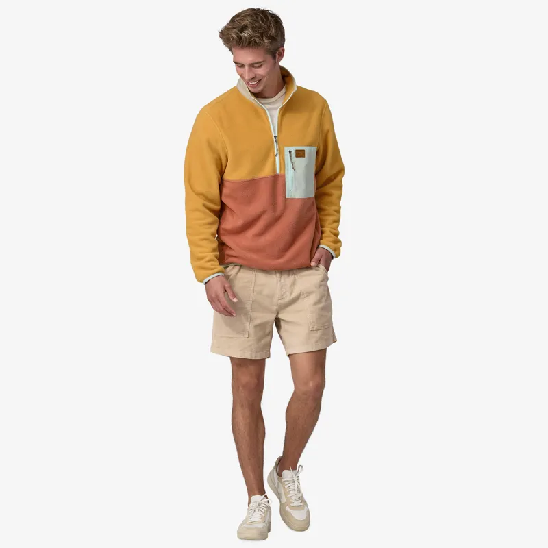 Patagonia Microdini Half-Zip Fleece Pullover in Sienna Clay-3