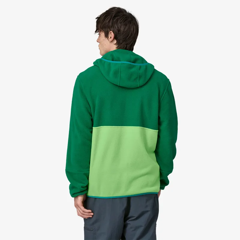 Patagonia Microdini Fleece Hoody in Glisten Green-2
