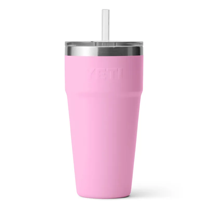 Yeti Rambler 26oz Straw Cup in Power Pink-1