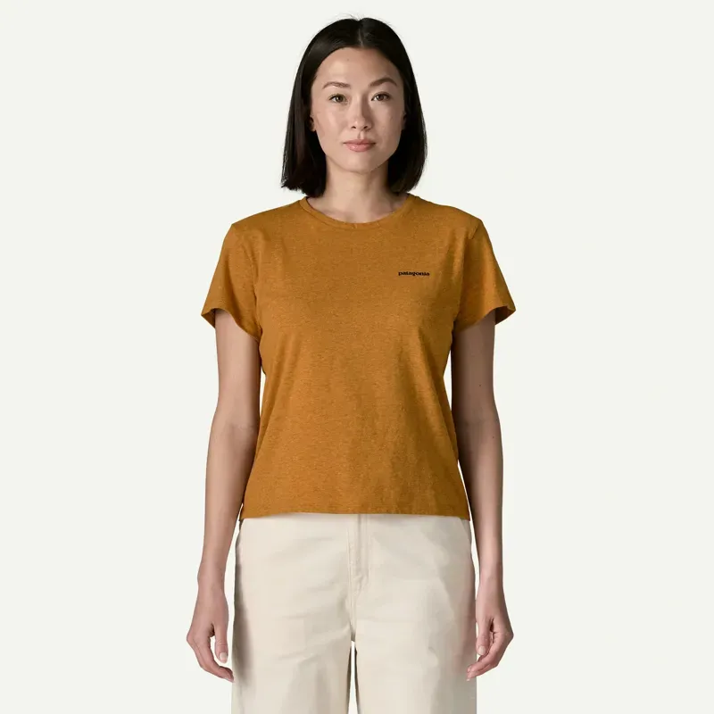 Patagonia Women's P-6 Logo Responsibili-Tee T-Shirt in Dried Mango-1