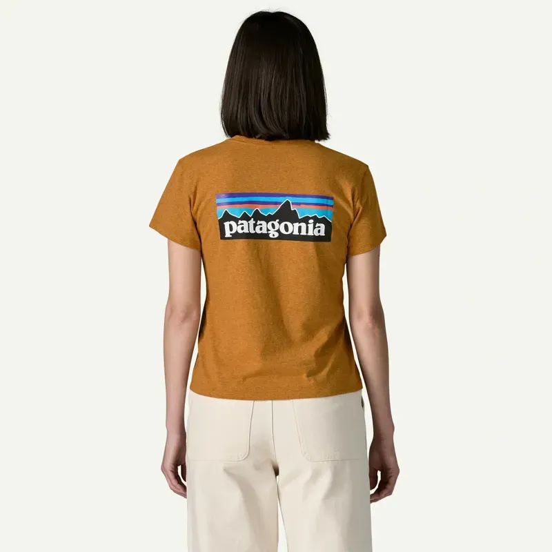 Patagonia Women's P-6 Logo Responsibili-Tee T-Shirt in Dried Mango-2