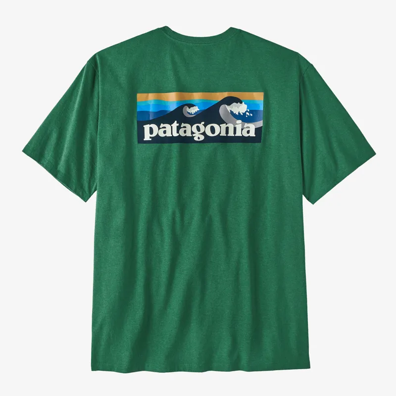 Patagonia Boardshort Logo Pocket Responsibili-Tee in Gather Green