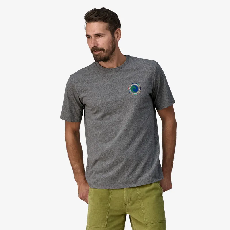 Patagonia Men's Unity Fitz Responsibili- Tee in Gravel Heather-2