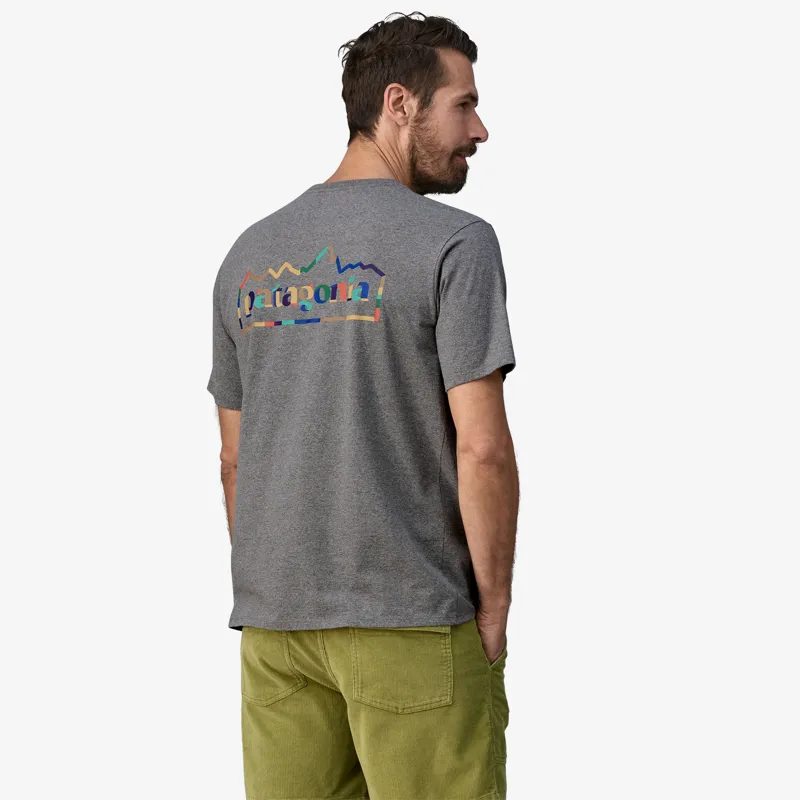 Patagonia Men's Unity Fitz Responsibili- Tee in Gravel Heather-3