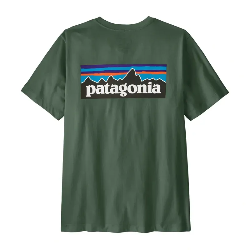 Patagonia P-6 Logo T-Shirt in Canopy Green