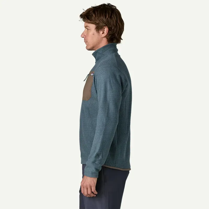 Patagonia R1 Air Fleece Zip-Neck in Summit Blue-3