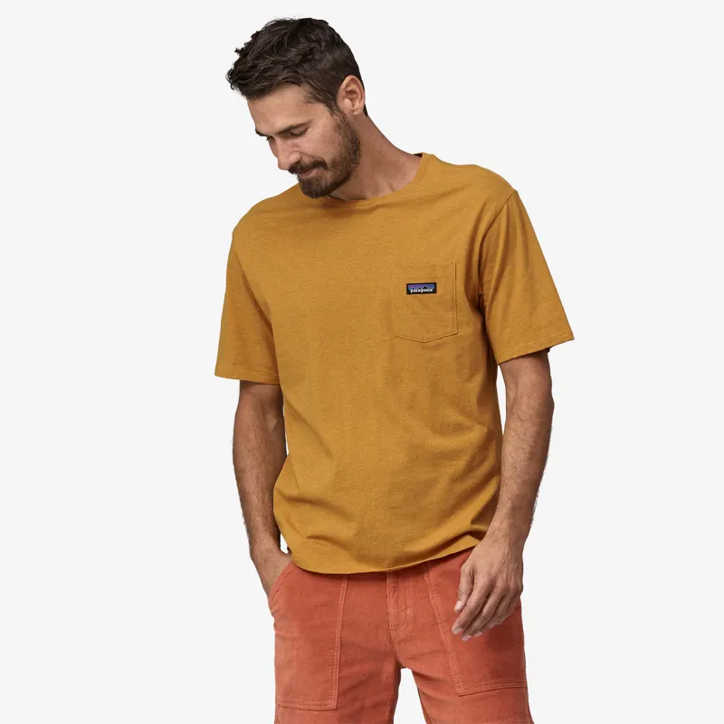 Patagonia Men's Daily Pocket Tee In Pufferfish Gold-1