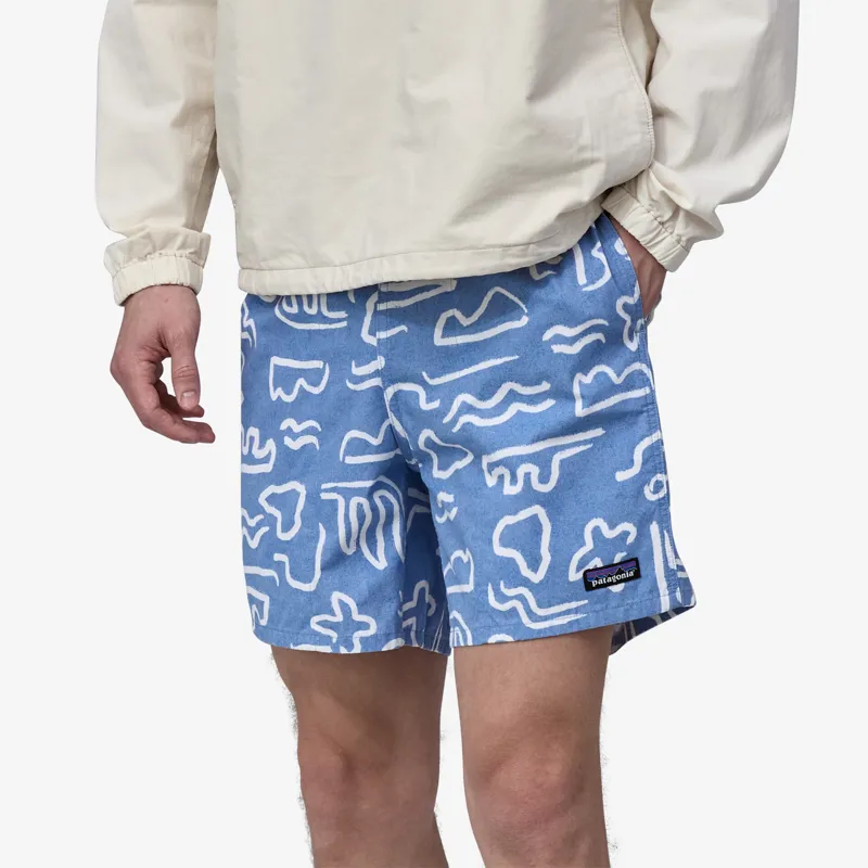 Patagonia Men's Funhoggers Shorts in Channel Islands Vessel Blue-1