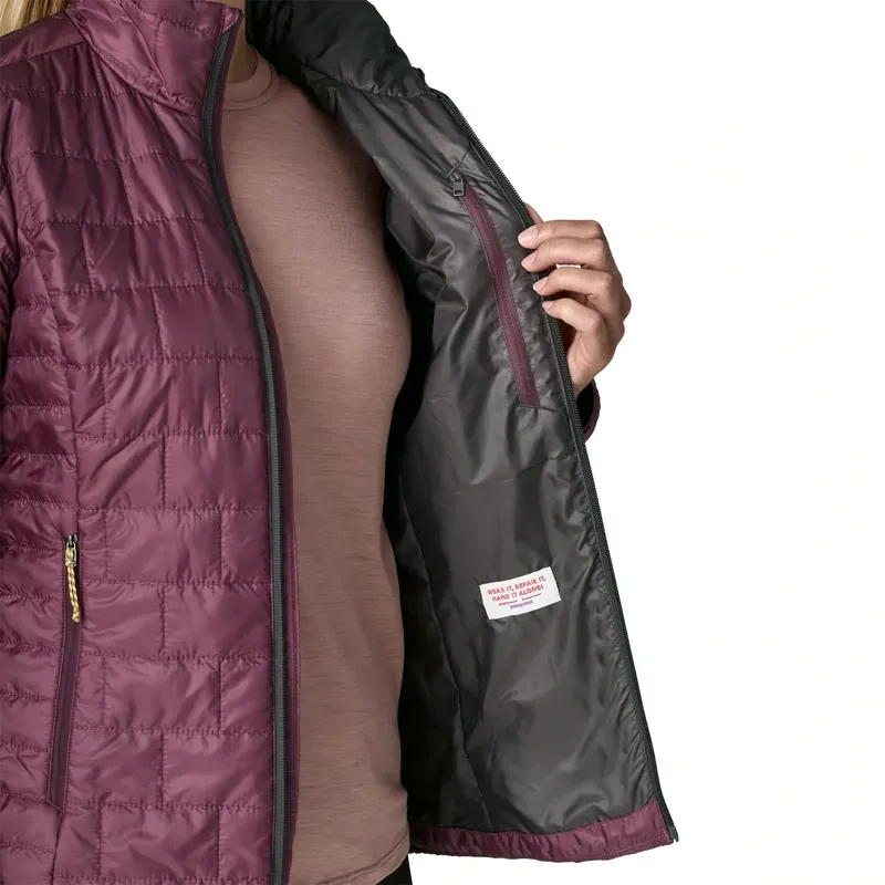 Patagonia Women's Nano Puff Jacket in Berry Fig-6