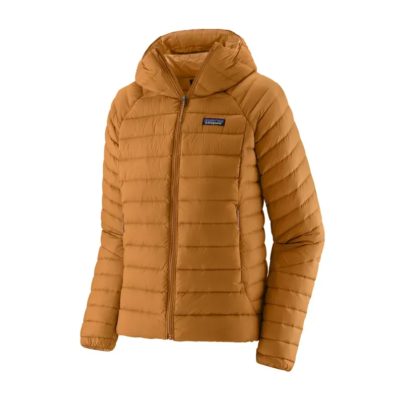 Patagonia Women's Down Sweater Hoody in Cinnamon Brown