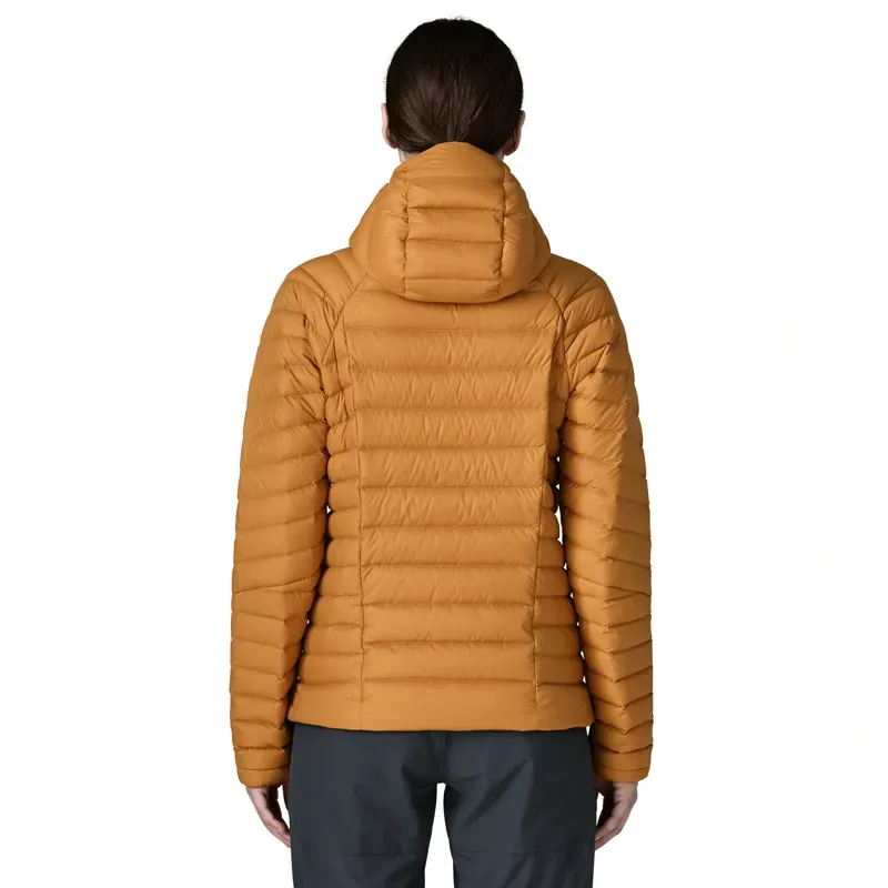 Patagonia Women's Down Sweater Hoody in Cinnamon Brown-2