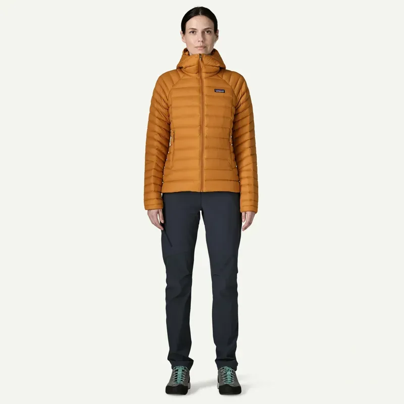 Patagonia Women's Down Sweater Hoody in Cinnamon Brown-3
