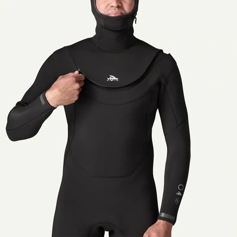 Patagonia Regulator 5/4 Hooded Full Wetsuit in Black-4