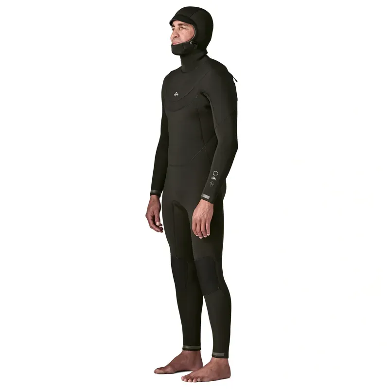 Patagonia Regulator 6/5 Hooded Full Wetsuit Men's in Black-2