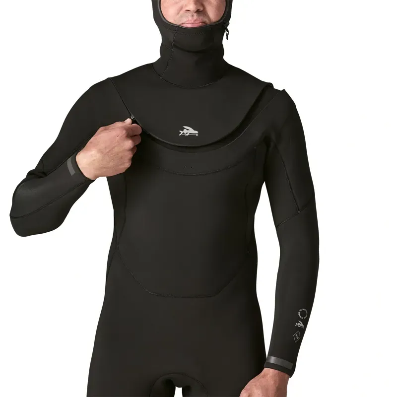 Patagonia Regulator 6/5 Hooded Full Wetsuit Men's in Black-4