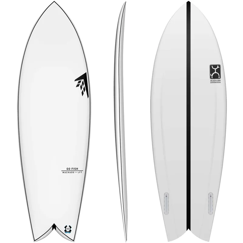 Firewire Surfboards Linear Flex Futures Fish Surfboard in White