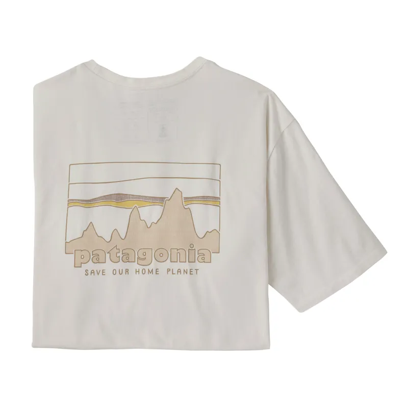 Patagonia '73 Skyline Organic T-Shirt in Birch White
