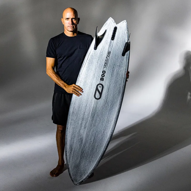 Slater Designs Volcanic Great White Twin Surfboard - Futures-2