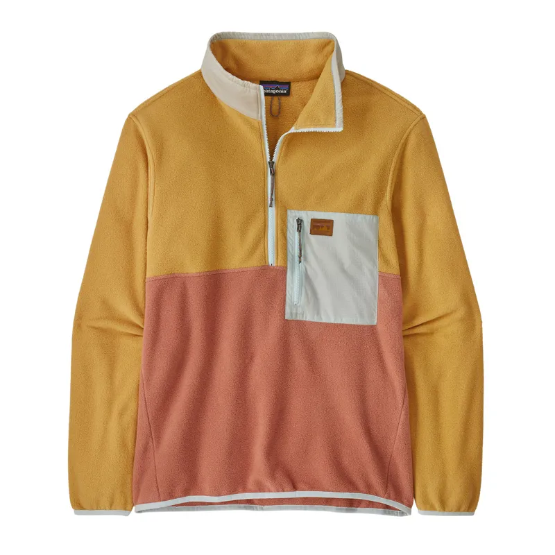 Patagonia Microdini Half-Zip Fleece Pullover in Sienna Clay