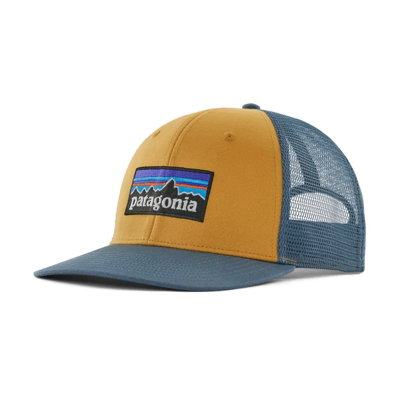Patagonia P 6 Logo Trucker Hat in Pufferfish Gold