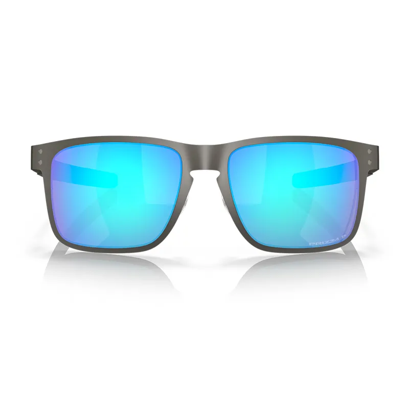 Oakley Holbrook Metal Sunglasses with Prizm Sapphire Polarized Lenses and  Matte Gunmetal Frame-1