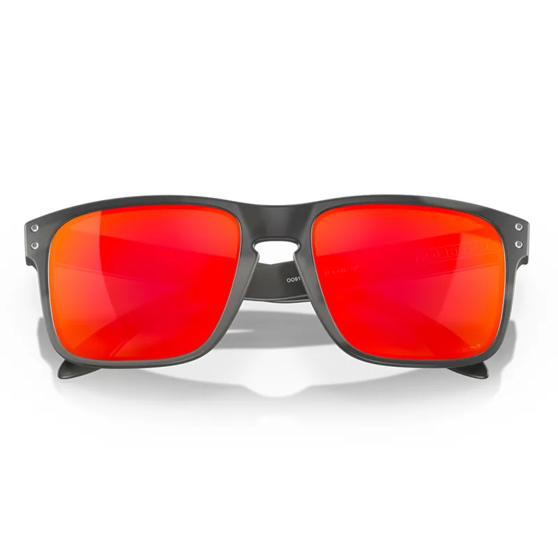 Oakley Holbrook Sunglasses with Prizm Ruby Lenses and Black Camo Frames-1