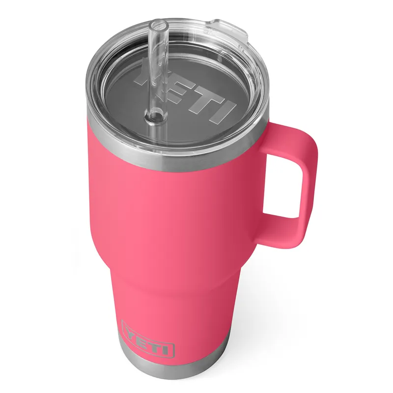 Yeti Rambler 35oz Straw Mug in Tropical Pink
