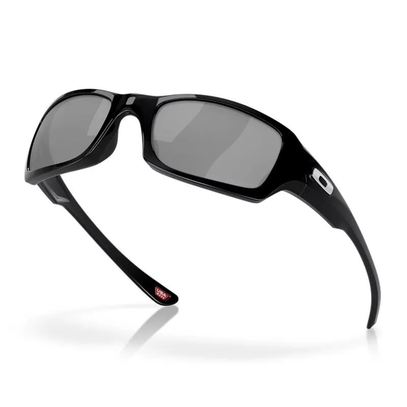 Oakley Fives Squared Sunglasses with Black Iridium Polarized Lenses and Polished Black Frame-2