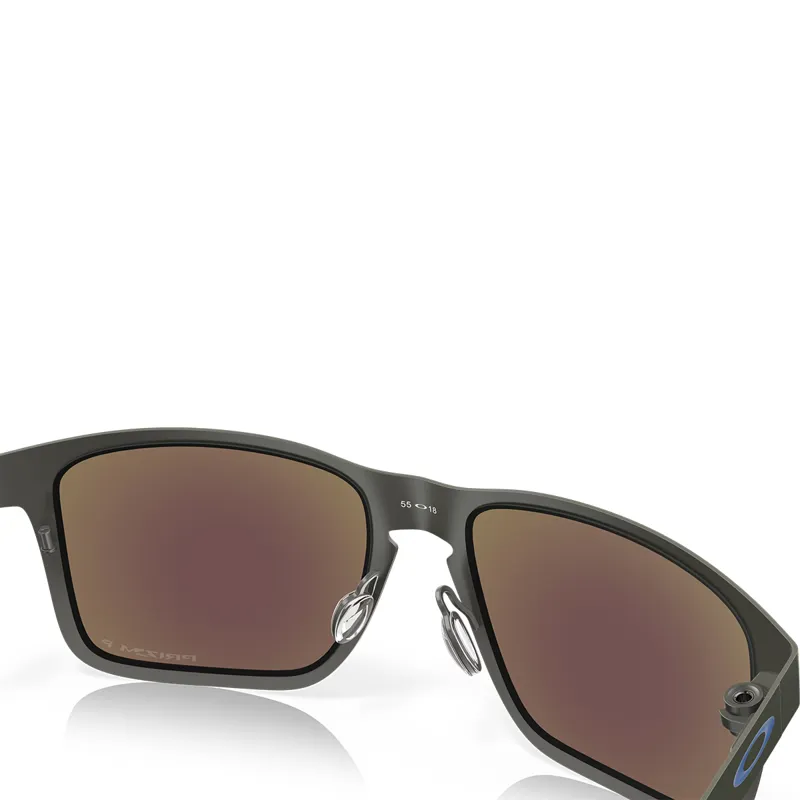 Oakley Holbrook Metal Sunglasses with Prizm Sapphire Polarized Lenses and  Matte Gunmetal Frame-2