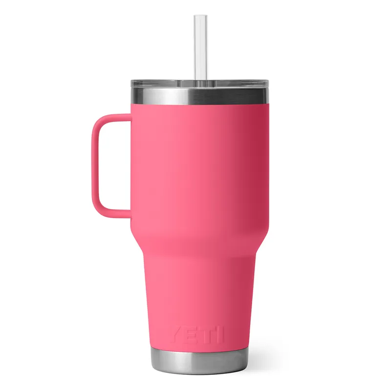 Yeti Rambler 35oz Straw Mug in Tropical Pink-2
