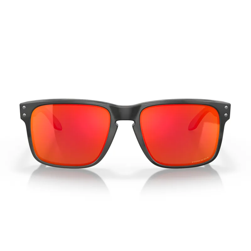Oakley Holbrook Sunglasses with Prizm Ruby Lenses and Black Camo Frames-4