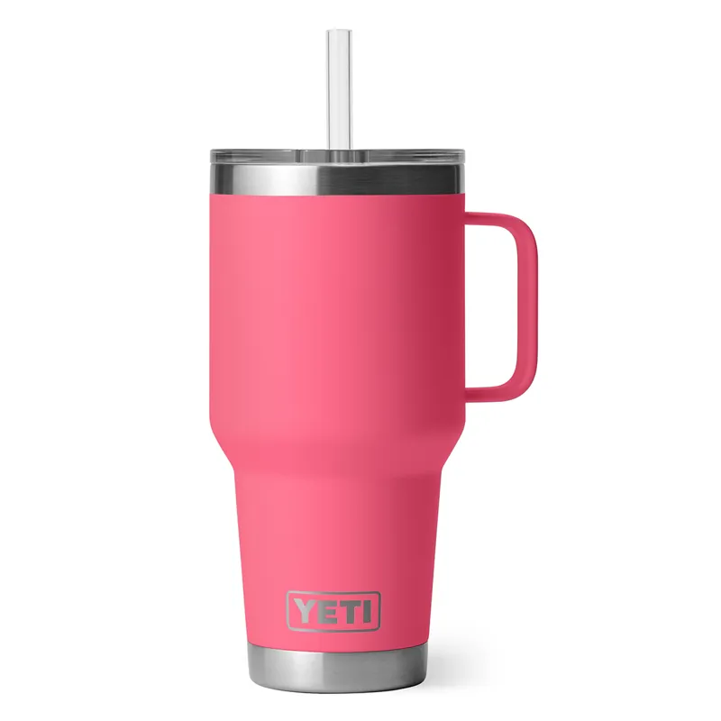 Yeti Rambler 35oz Straw Mug in Tropical Pink-3