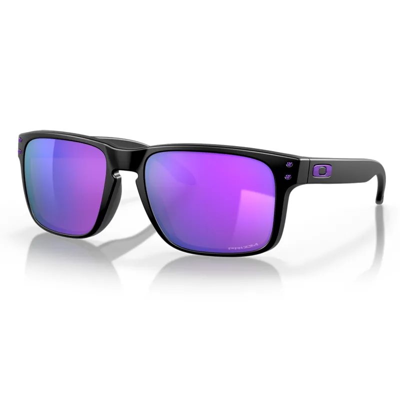 Oakley Holbrook Sunglasses with Prizm Violet Lenses and Matte Black Frames
