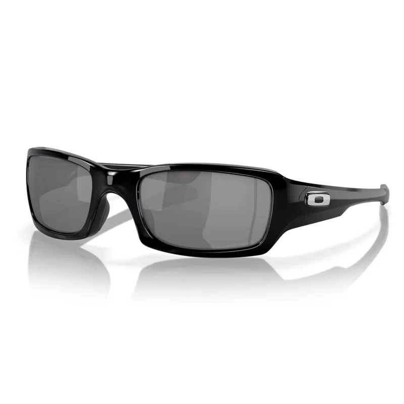 Oakley Fives Squared Sunglasses with Black Iridium Polarized Lenses and Polished Black Frame