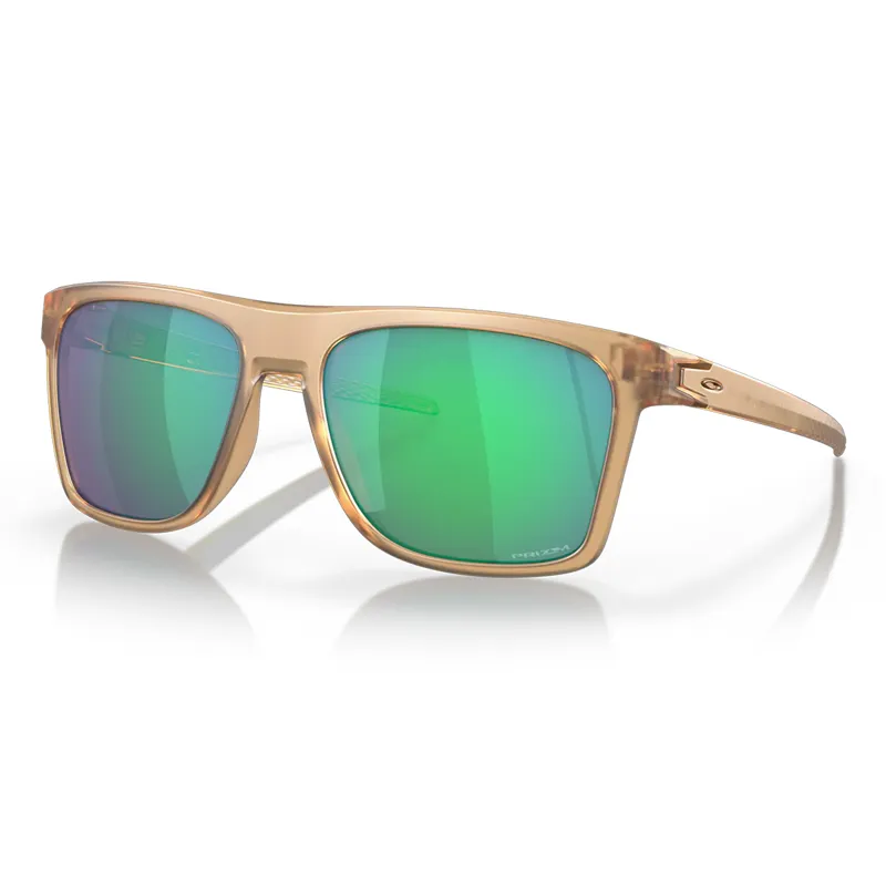 Oakley Leffingwell Sunglasses with Prizm Jade Lenses and Matte Sepia Frames