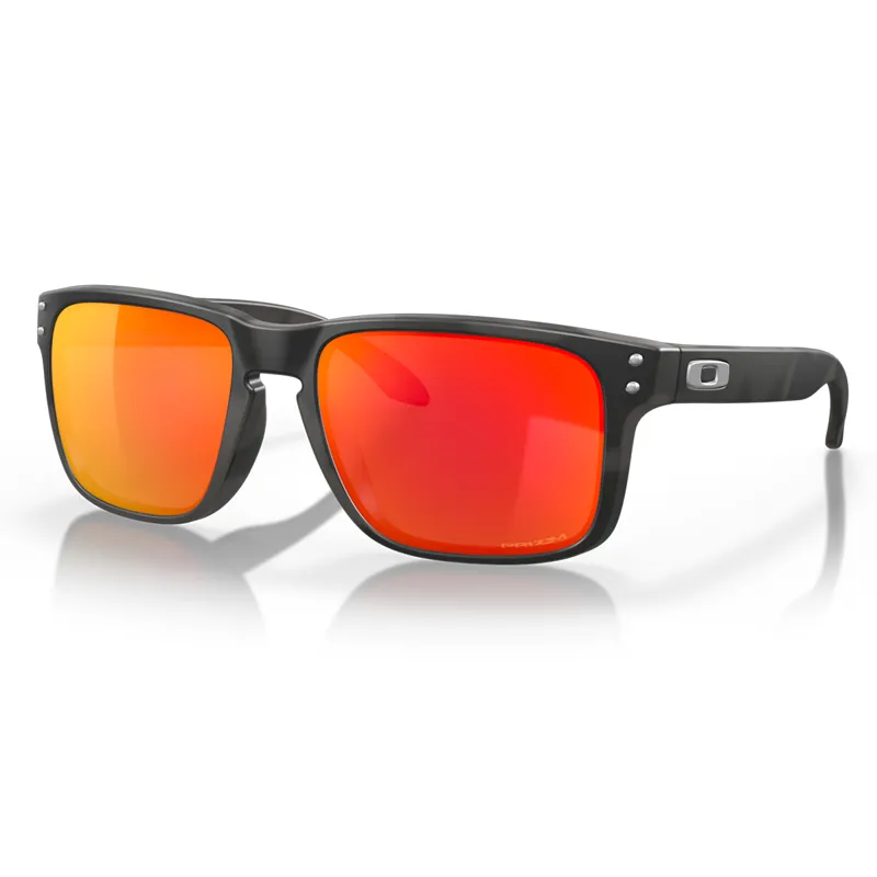 Oakley Holbrook Sunglasses with Prizm Ruby Lenses and Black Camo Frames