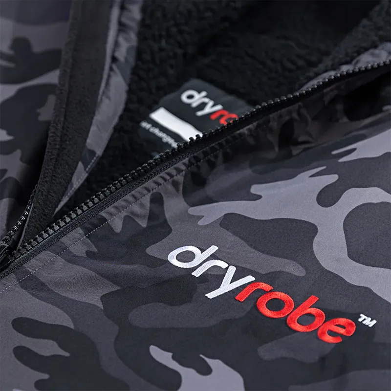 Dryrobe Advance Long Sleeve Change Robe in Black Camo/Black-5