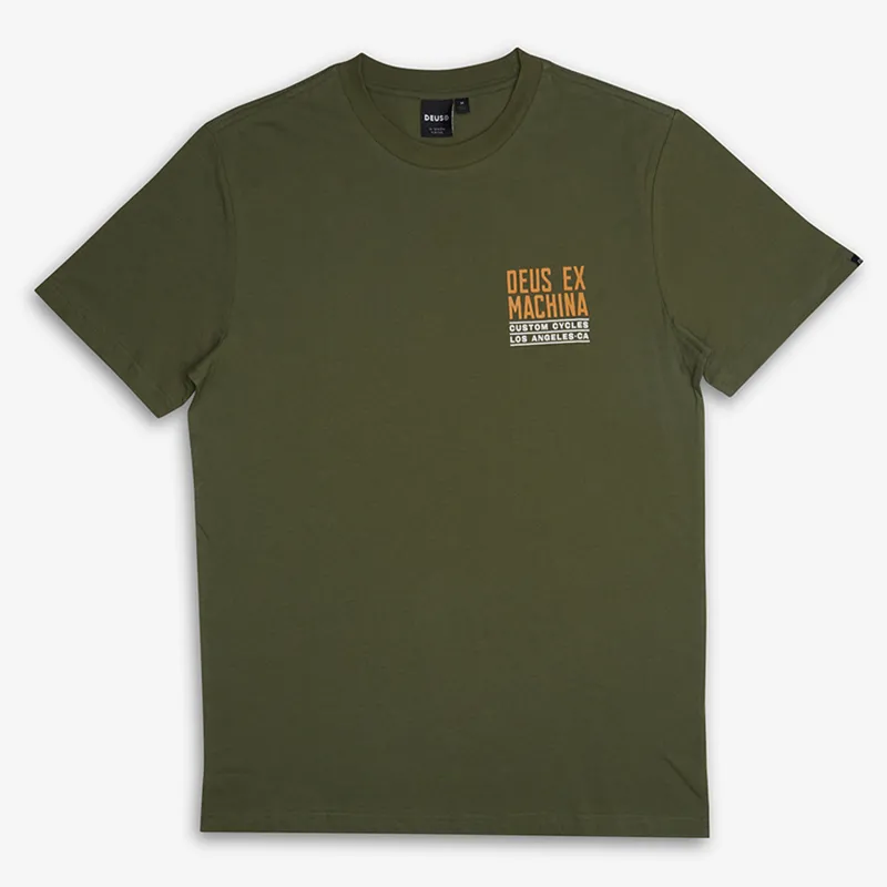Deus Ex Machina Beam Tee in Loden Green-1